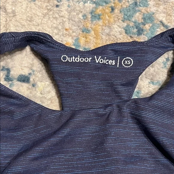 Outdoor Voices Deep Blue Athletic Top - Picture 2 of 3